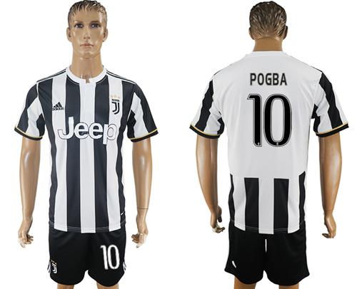 Juventus #10 Pogba Home Soccer Club Jersey
